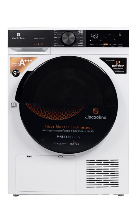 Electroline ELNWRTMDDM9AAAWH asciugatrice Libera installazione Caricamento frontale 9 kg A+++ Bianco