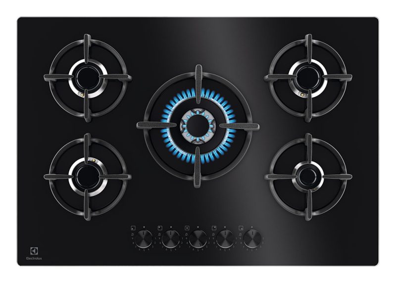 Electrolux EGG75372K Nero Da incasso 75 cm Gas 5 Fornello(i)