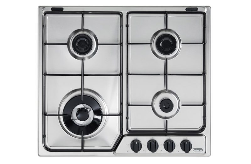 De’Longhi YAF 46 ASDV piano cottura Acciaio inossidabile Da incasso 58 cm Gas 4 Fornello(i)