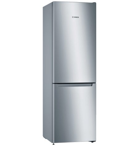 Bosch Serie 2 KGN36NLEA Frigorifero combinato da libera installazione 186 x 60 cm Metal look Classe E