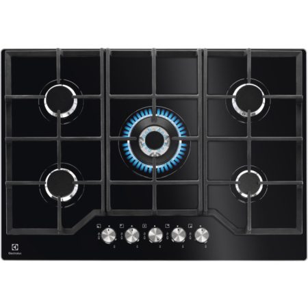 Electrolux EGG7536K Nero Da incasso 75 cm Gas 5 Fornello(i)