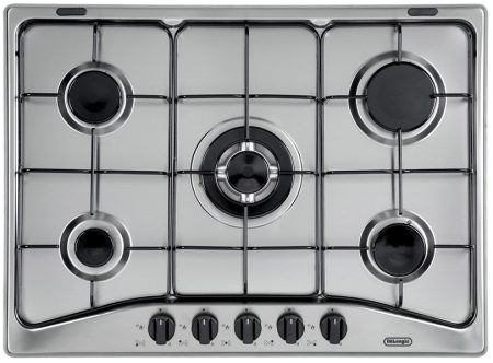 De’Longhi YAF 57 ASV piano cottura Acciaio inossidabile Da incasso 70 cm Gas 5 Fornello(i)